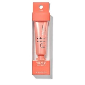 🔷5/$25 New e.l.f cosmetics ride or die tinted lip balm just peachy